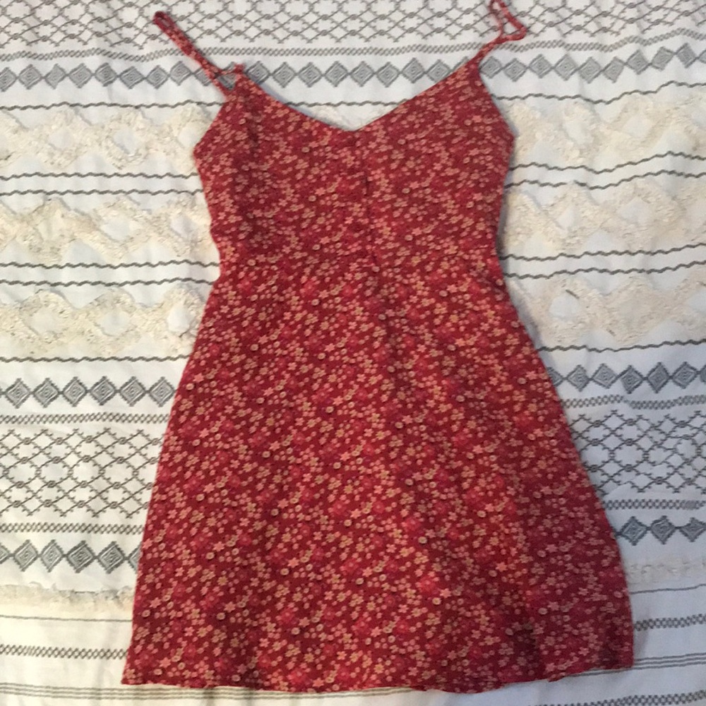 forever21 red flower dress